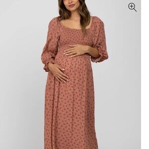 Pinkblush mauve floral dress